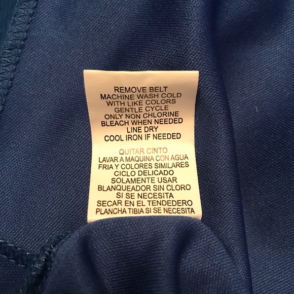 City Studio Blue Belted Dress - Picture 6 of 6